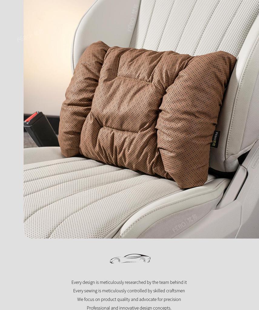 BMW Headrest Neck & Lumbar Support Pillow for New Car Models: 3 Series, 5 Series, X1, X3, X5, I3