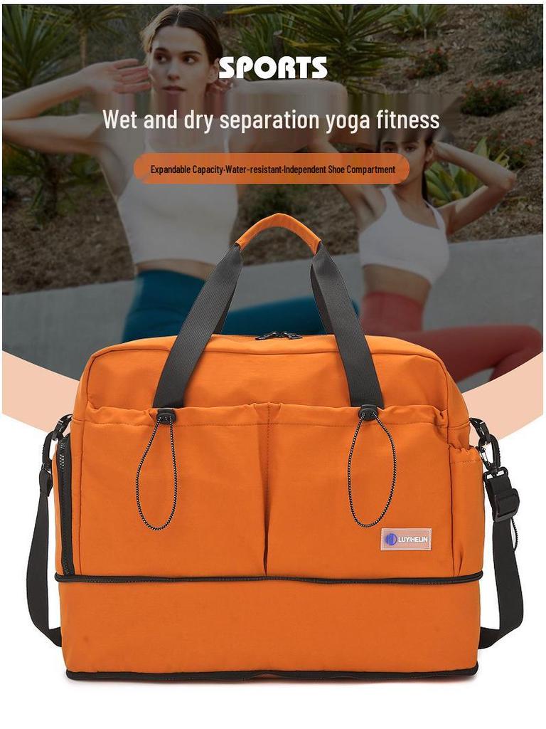 Travel Fashion Multi-Purpose Women's Yoga Fitness Shoulder Bag - Large Capacity Crossbody Handbag