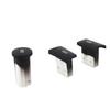 3Pcs Set Radio Volume Adjust Control Button Knob Replacement for C Class 2007 To 2009(Matte Black )