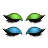 2 Pairs Lazy Eye Shadow Eyelash Patch 2-in-1 Eyeshadow Eyelashes Makeup Stickers Reusable Eye Makeup Stickers with False Lashes Shadow