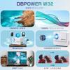 DBPOWER Projector 10000LM Ultra Compact WiFi 4K Compatible Bluetooth Function 1080P Home Projector High Brightness Home Projector Speaker Zoom