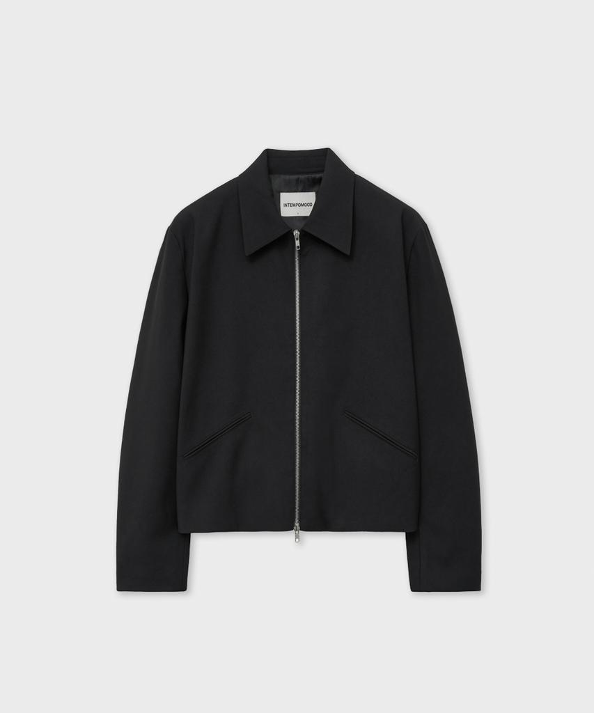 Intempomood Modern Padded Shoulder Jacket_Black