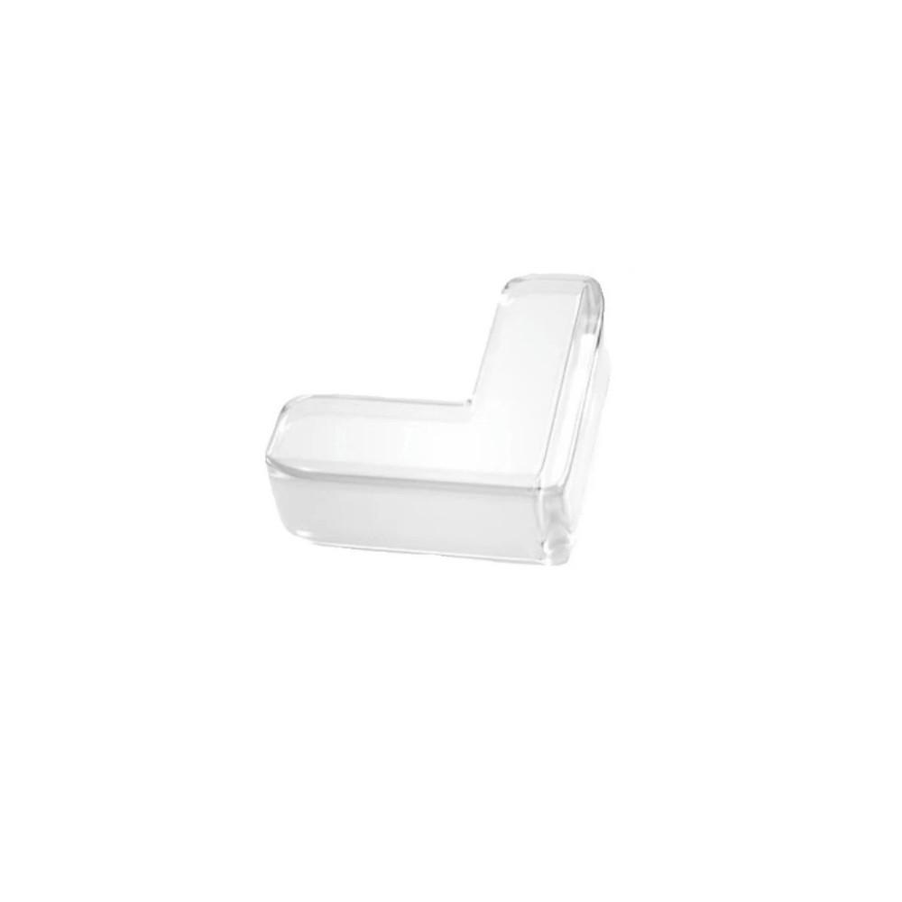 10Pcs Pre-Taped Adhesive Furniture Corner Guard Easy-to-Peel Tab Edges Safety Bumpers  Dining Table