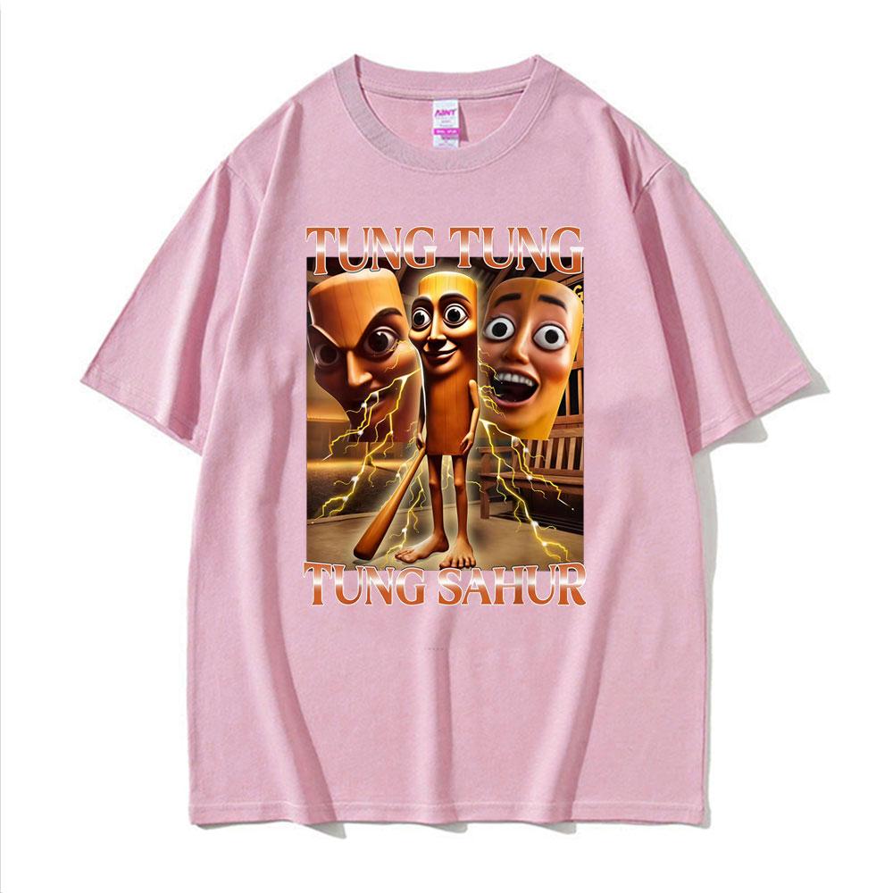 2026 Funny Tung Tung Tung Sahur Meme T Shirt Italian Brainrot New Style Tshirts Unisex Women Fashion Casual Tshirt Summer