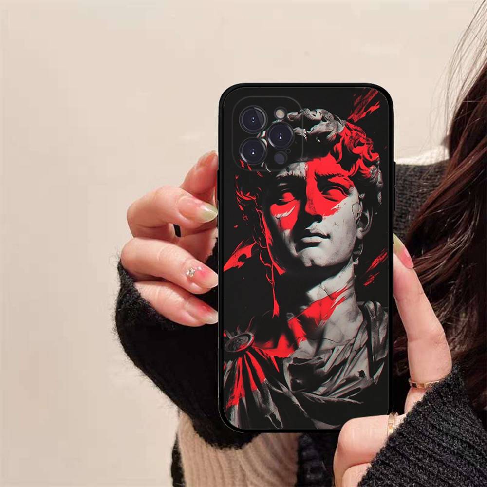 Rebellious Style Sculpture Of David Phone Case For IPhone 16 15 14 13 12 Mini 11 Pro XS Max X XR SE 6 7 8 Plus Soft