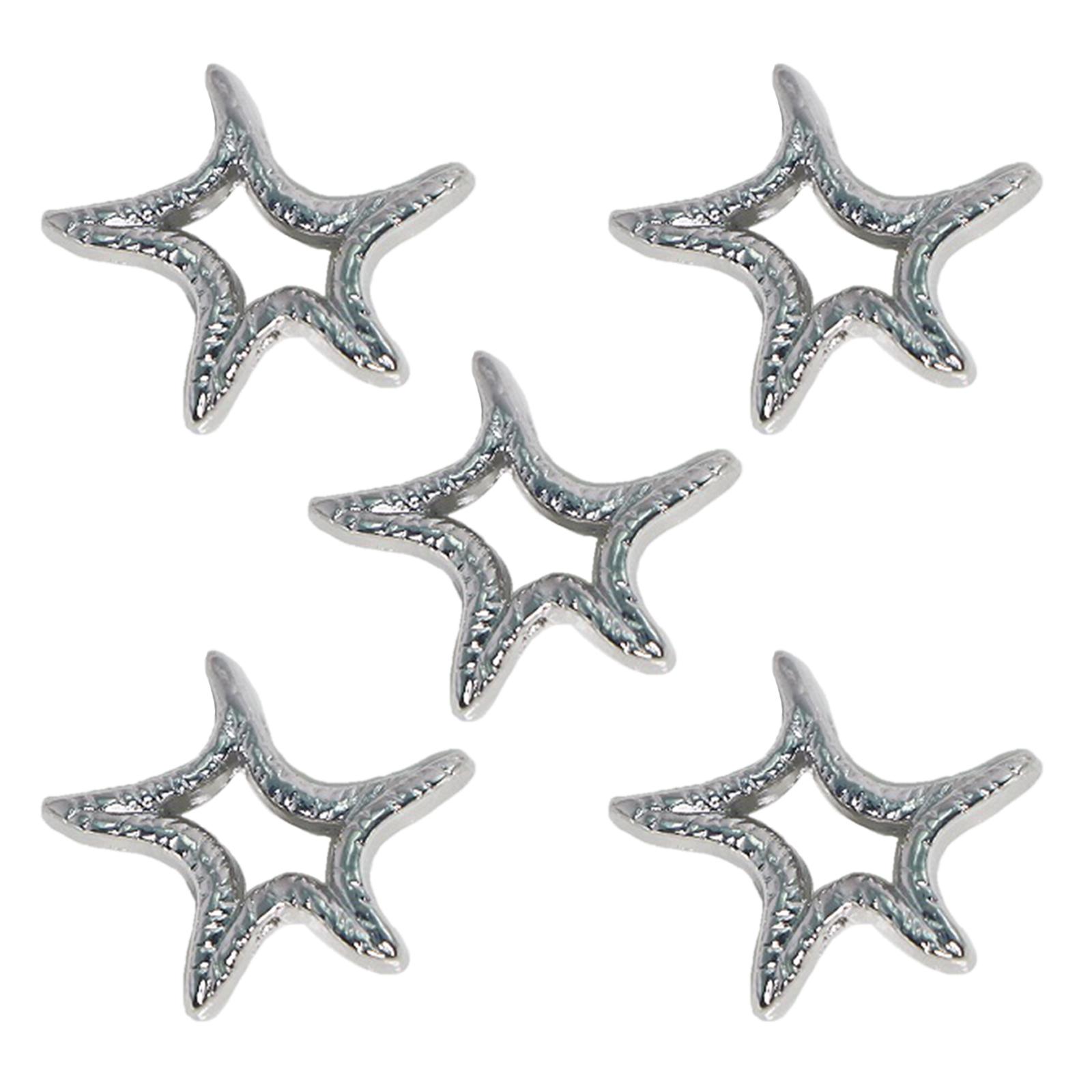 

5 Pcs Fashion Star Pendant Small Hollow Star Charm Pendants Jewelry DIY Accessories for DIY Necklace Bracelets Jewelry B