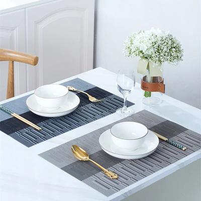 PVC waschbares Tischset für Esstischmatte, rutschfestes Tischset, Küchenzubehör, Tassenuntersetzer, Weinpad