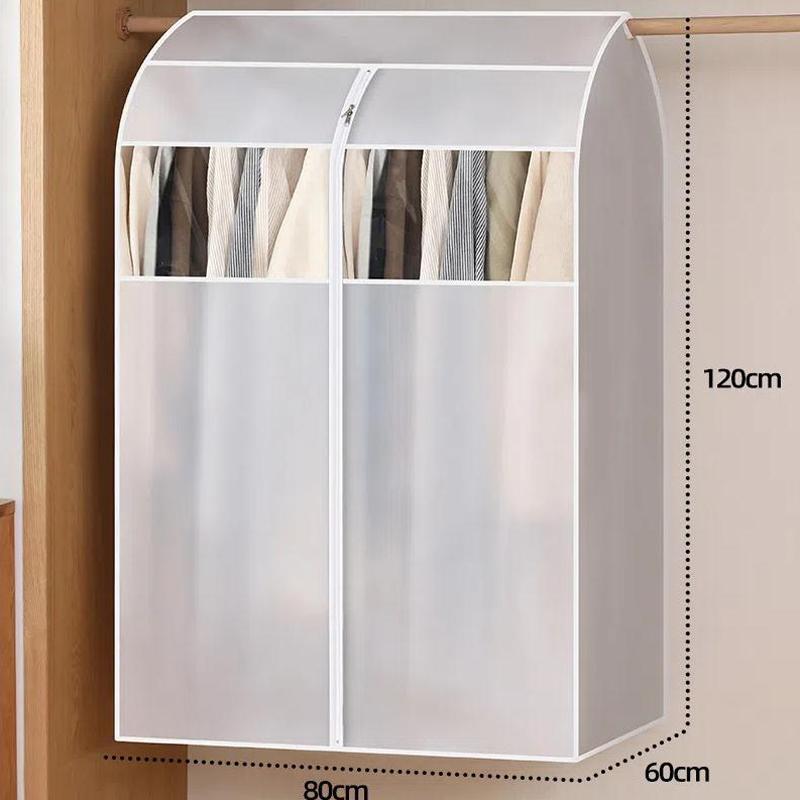 Three-dimensional Bedroom Dust Cover Large Space Thick Clothes Down Jacket Dust Cover Semi-transparent Clothing Dust Cover