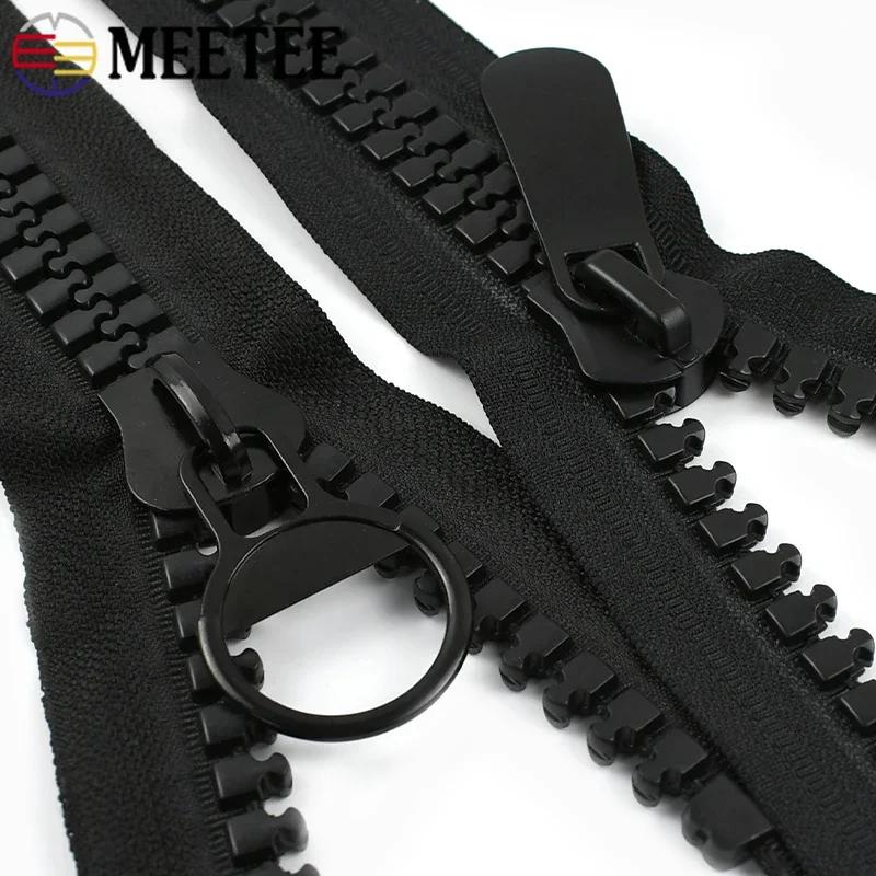 Meetee 20# 60-100cm Pryskyřičný zip Extra velký rozepínací zipy Kabát Bunda Stan Zipy Uzávěr Sada na opravu Oblečení Šicí příslušenství