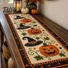 Decoración de Mesa de Comedor de Otoño Camino de Mesa de Otoño, Calabaza Acolchada Suministros Rústicos para Fiesta de la Cosecha Cubierta de Granja para Halloween, Café Resistente al Calor