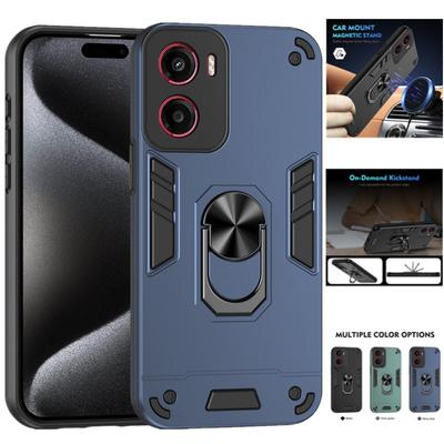 Vojenské pancéřové nárazuvzdorné pouzdro pro Motorola Moto G56 G86 E15 G05 G15 G35 G55 G75 G85 5G Ochranný kryt Prstenový stojánek Fundas Coque