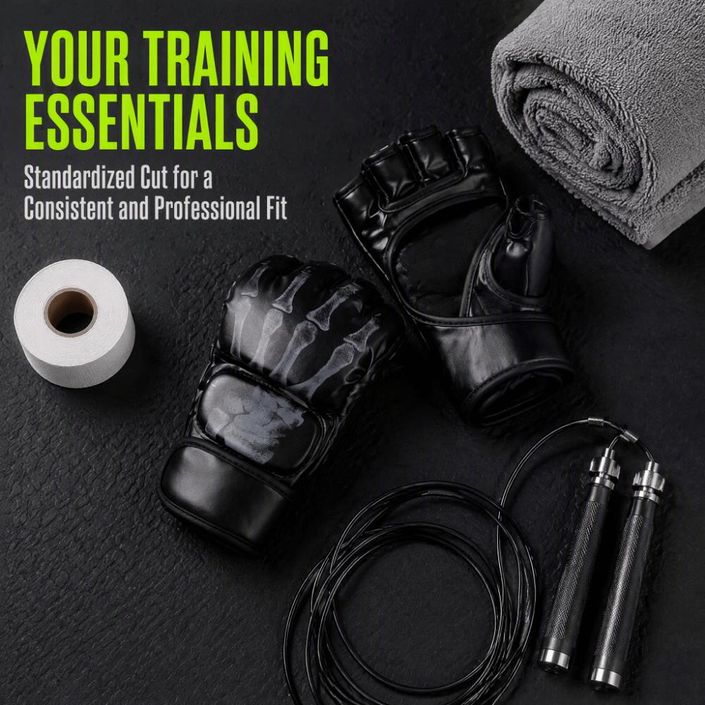 2pcs PU Leather Surface Boxing Training Gloves Adjustable Wrist Strap Sandbag Gloves Combat Sport