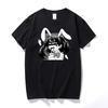 Anime Shirt Waifu Material T Shirt Otaku Lewd Hentai Cute Girl Anime Ahegao T-shirt for Men Fashion Streetwear Top Cotton Tshirt