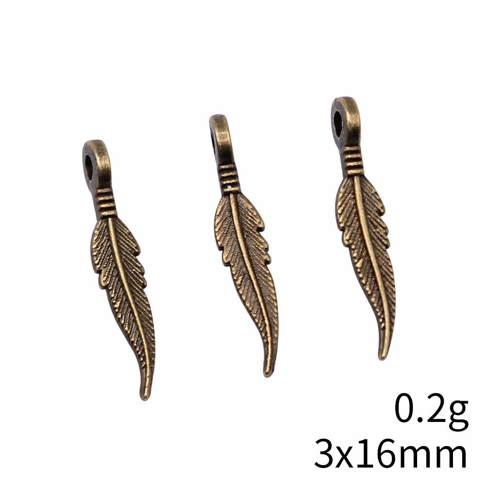 NewArrivals Charms Jewerly Making Feathers Leaf Charms Pendant Ornaments For Home Car Pendant