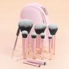 ELegant Makeup Brush Set 10pcs Professional Cosmetic Tools Multifunctional With Carrying Pouch For Beauty Enthusiasts