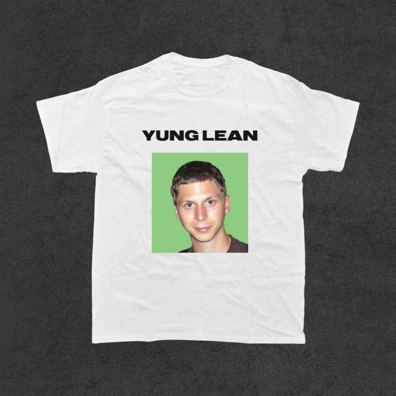 Funny Meme Yung Lean Micheal Cera T Shirt Women Unisex Cotton Tee Summer Spring Oversized Ironic Humor Weirdcor Sarcastic Hilarious S