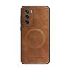 Magnetic Wireless Charge Leather Phone Case for Oppo Reno 12 11 10 9 8 7 Pro / 10 Pro+ / Find X5 Lite Luxury Soft Bumper Cover