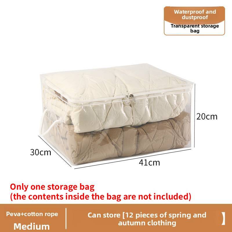 Modern Minimalist Peva Cube Storage Bag For Bedroom Organizing And Travel Use