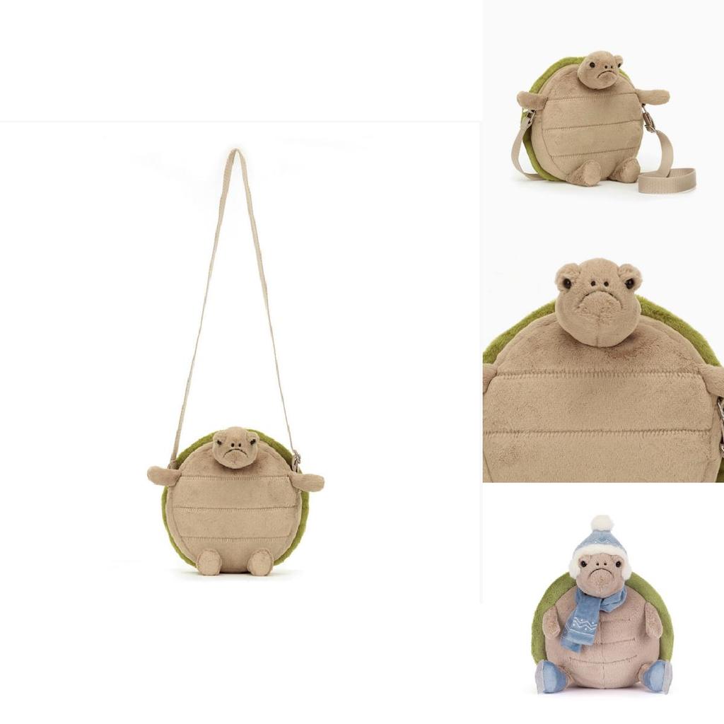 Timi Turtle Plush Crossbody Bag Made Of Short Pile Plush For Teens Collectors
