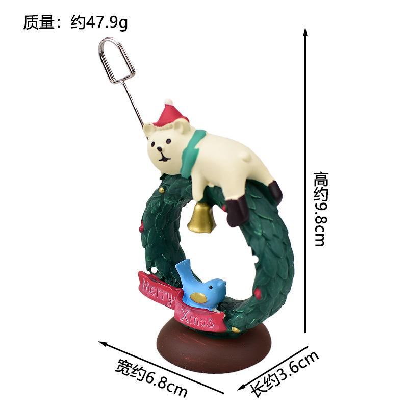 Christmas Santa Claus Japanese Miniature Resin Small Pendant DIY Decoration Home Scenic Ornaments Collection Gift
