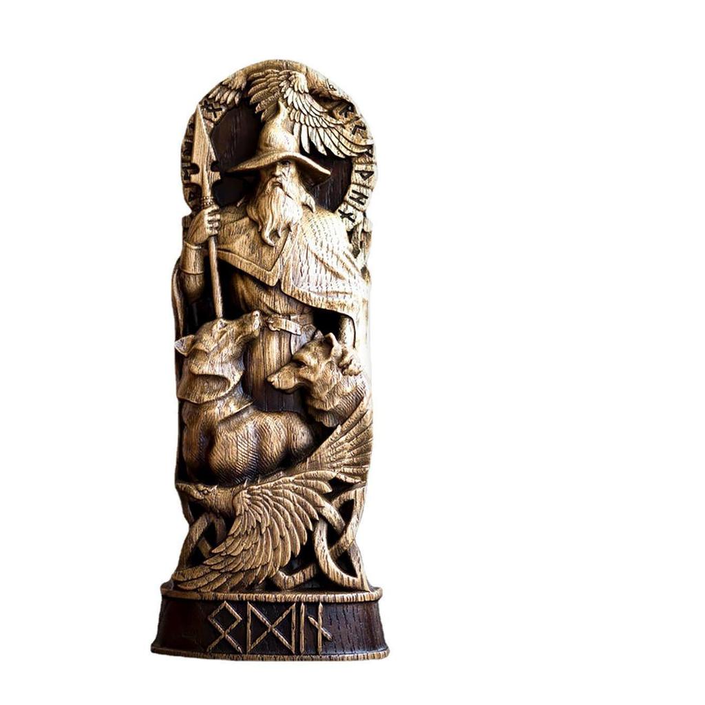Nordic Mythology Thor Resin Statue Ornament for Home & Study Décor