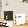 200W Multi-Port Charger - 3 USB & 3 PD Ports, Six-in-One Fast Charging for Phones (5V 2.4A), EU/US/UK Compatible