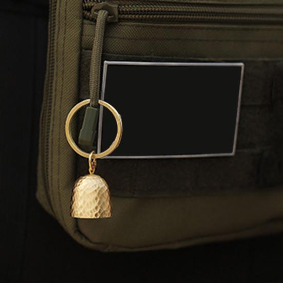 Solid Brass Bear Bell Hiking Gear Clear Loud Sound Lightweight Portable Emergency Hanging Bell Camping Accessories