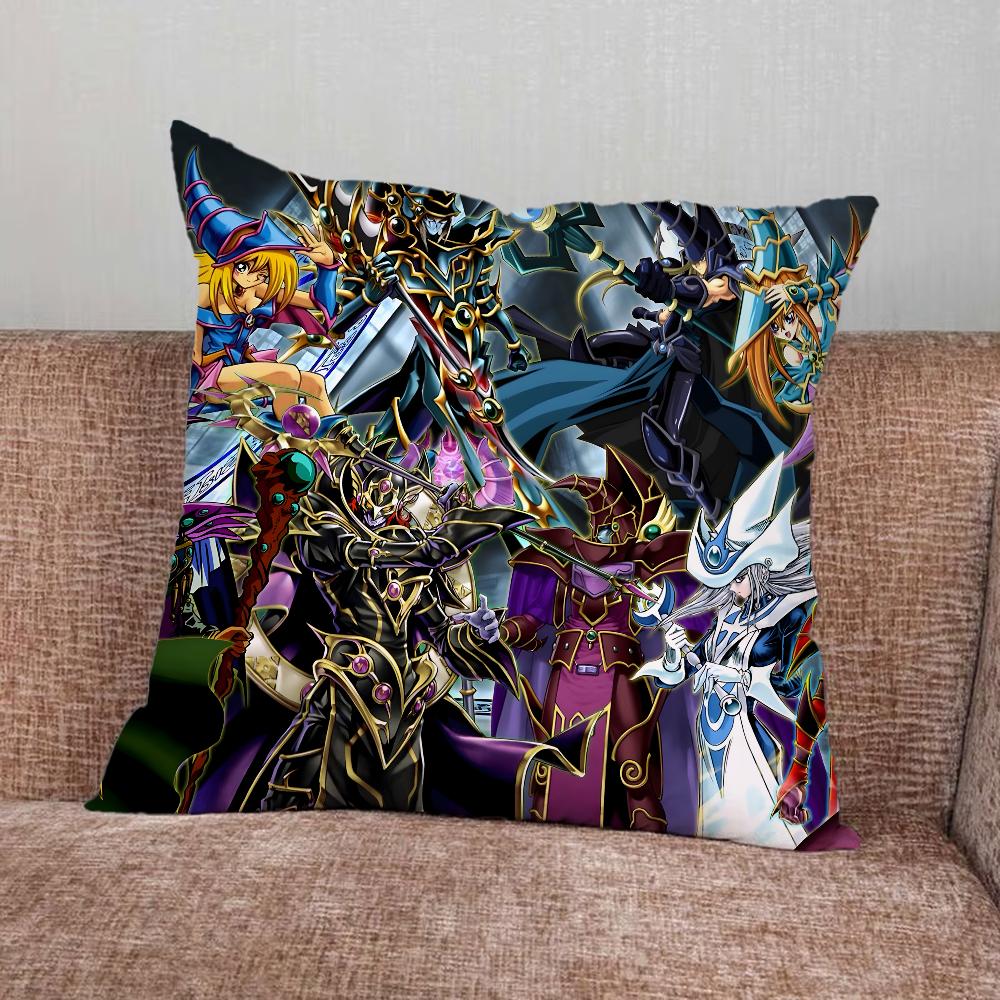 Anime Cool Yu Gi Oh Card Pillow Case For Home Bedroom Car Office Decoration Living Room Sofa Cushion Cover Suitable