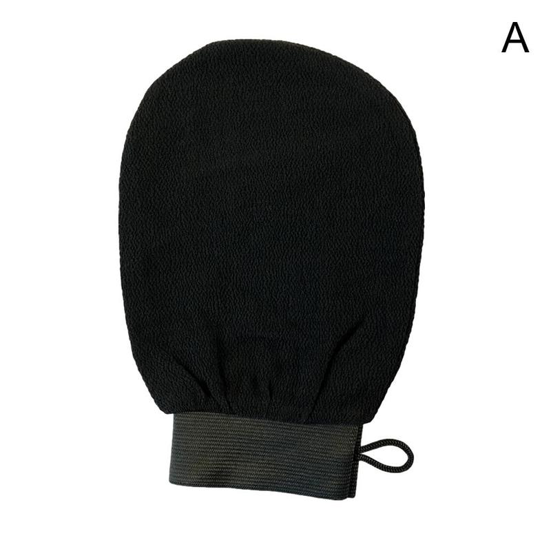 

Exfoliating Bath Glove For Dead Skin Removal Black Rayon Massage Wash Mitt For Body Scrubbing Spa Smooth Skin Clean Tools 1PCS