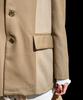 Reculer Two Type Mixed Jacket Beige