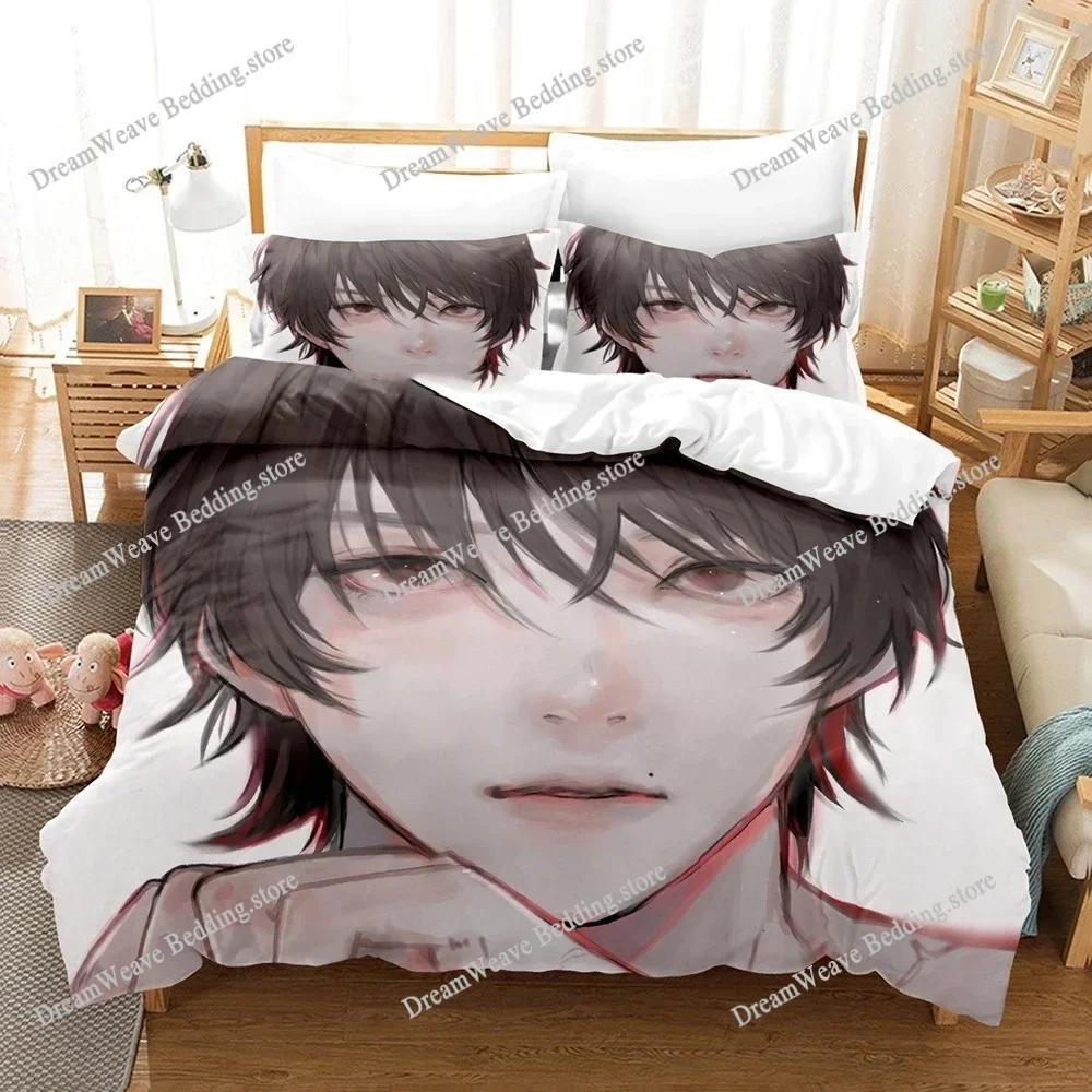 Baki Hanma Bedding Set Adults Boys Anime Bedding Set Duvet Cover Set Single Double Queen King Size Quilt Cover Pillowcase