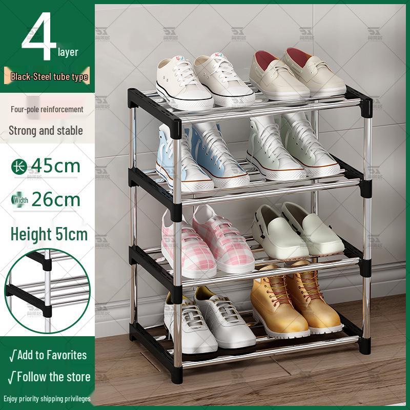 Slim Multi-Tier Shoe Rack for Entryway or Dorm