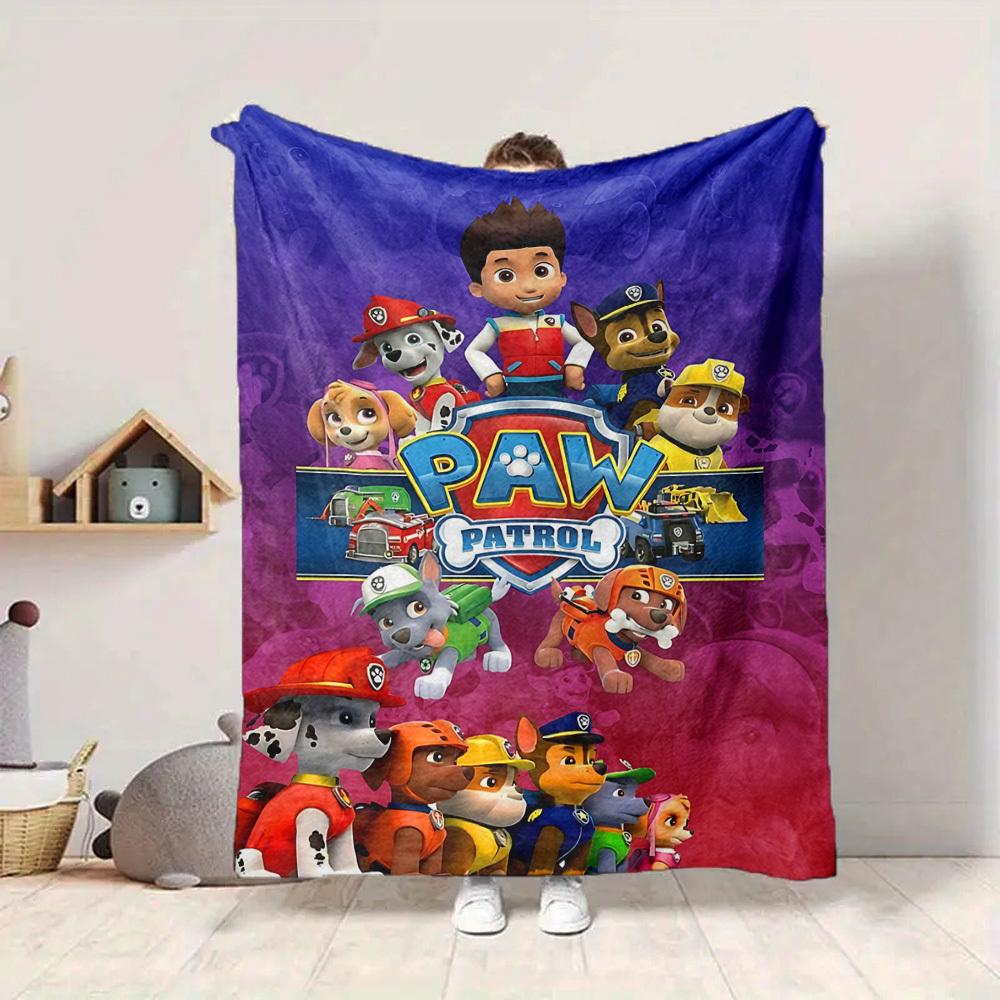 1pc Paw Patrol Characters Soft & Warm Flannel Blanket, Multi-Purpose Throw Blanket for Couch, Sofa, Office, Bed, Camping, Travel 122