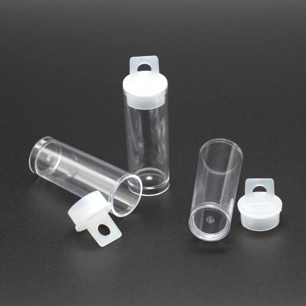 10Pcs/Lot Transparent Cylindrical Plastic Bottle Loose Beads Storage Capacity 10g for DIY Beads Storage