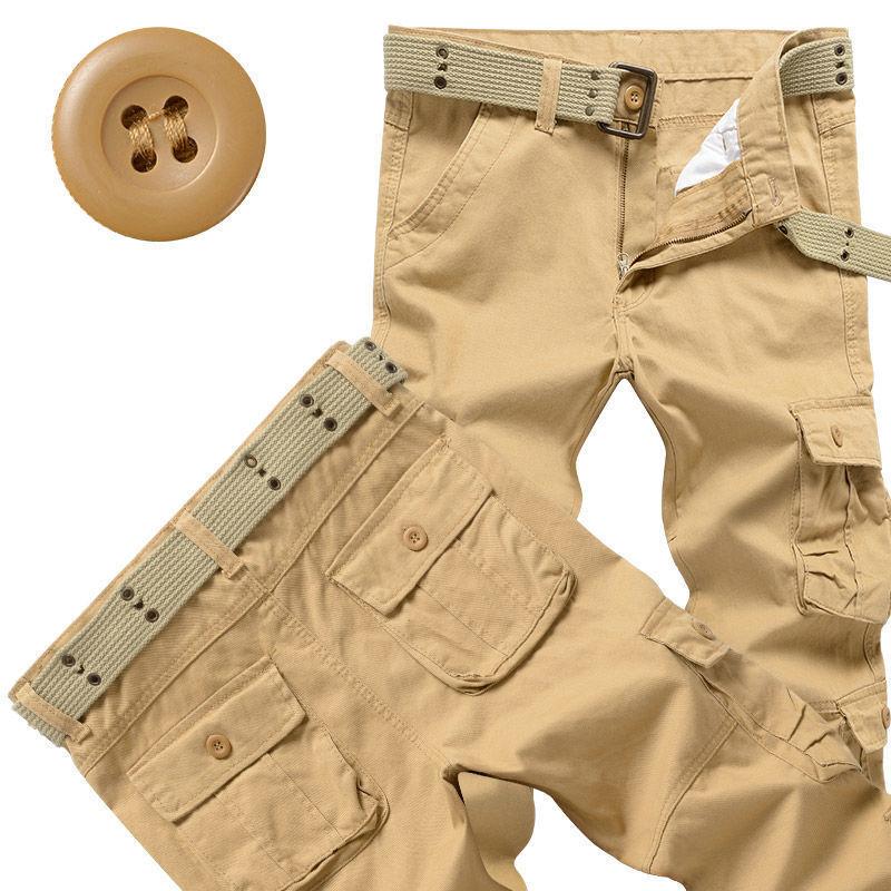 Fashion Camouflage Trousers Work Trousers Men's Drawstring Trousers Loose Large Size Casual Trousers Tide Multi-pocket Trousers Work Trousers