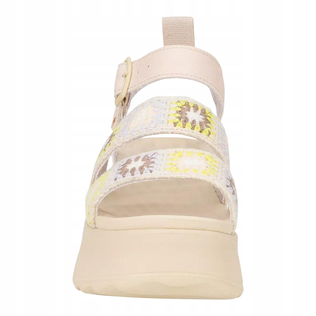 Heydude Delray Buckle Cottage Crochet  43200 |39| Egret/Lavender/Multi