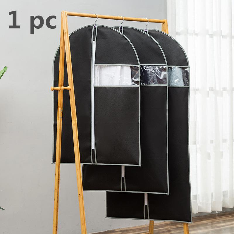 Staubdichte Abdeckung für Kleidung im Studentenwohnheim mit Reißverschluss, Aufbewahrungstasche für Haushaltskleidung, Staubschutzhülle aus Vlies für Anzugjacken