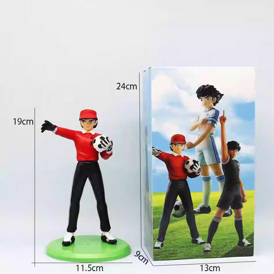 18cm Captain Tsubasa Animation Figure Ozora Tsubasa Action Figures Hyuuga Kojirou/Wakabayashi Genzou Figurine Collector Miniature Playthings