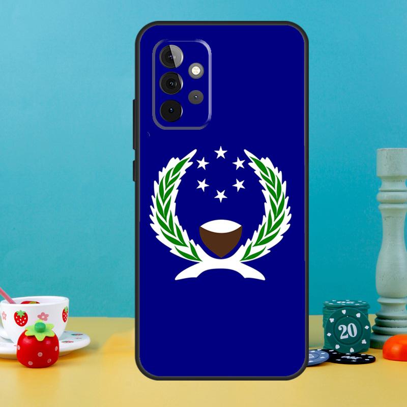 Pohnpei Ponape Flag Case For Samsung Galaxy A25 A54 A34 A14 A52 A32 A12 A13 A33 A53 A15 A16 A36 A56 A26 A05 A35 A55