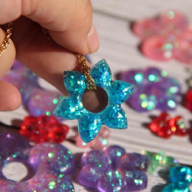 Premium Silicone Mold For Round Flower Earrings And Jewelry DIY Crafting With Easy Demolding