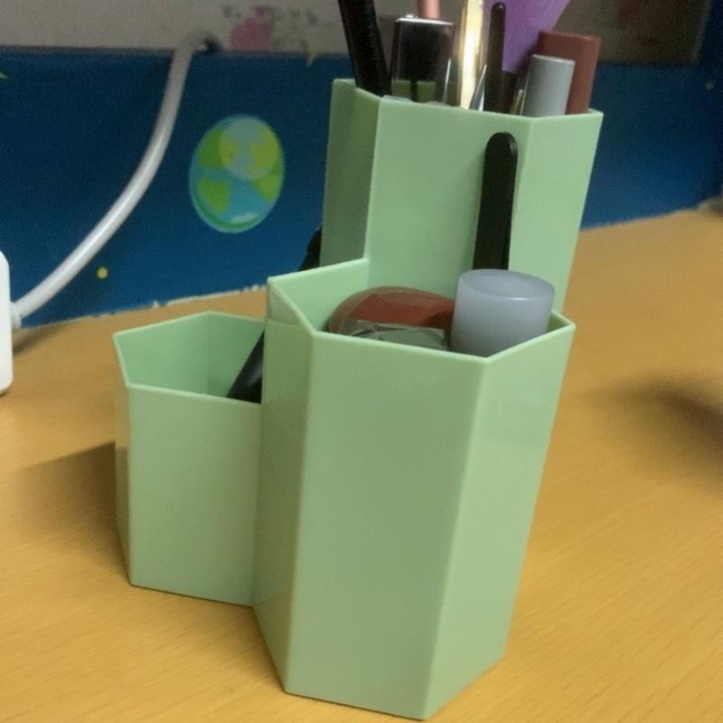 

1 шт. Контейнер для ручек, Коробка для хранения, Детский органайзер для стола, Подставка для ручек, 4 отделения, Настольная полка, Органайзер для кистей, Подставка, Подарок для ручек