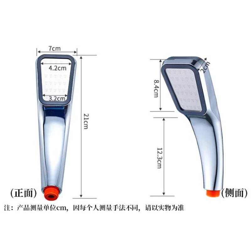 300 Holes Shower Head Pressurized Bath Water Saving High Pressure Showers for Bathroom Square Showerhead Spray Nozzle