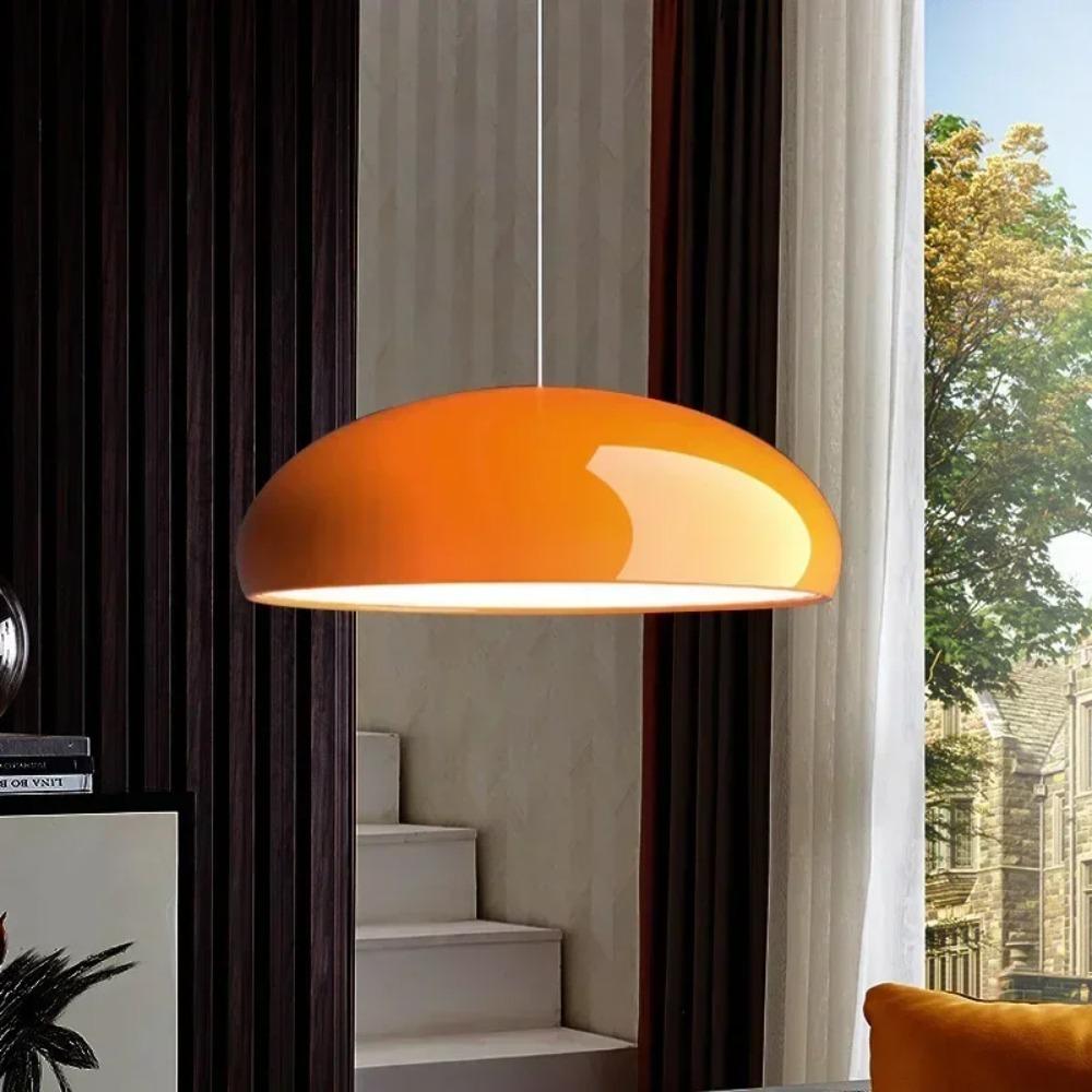 JOYINLED 35CM Modern LED Pendant Lights Black White Round Aluminum Lampshade Nordic Chandelier Dining Table Lights Room Decor