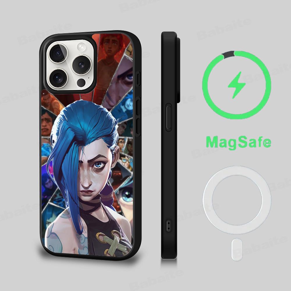 Arcane Phone Case Magnetic Case For IPhone 16 14 13 12 11 15 Pro Max Plus For Magsafe Wireless Charge Cover