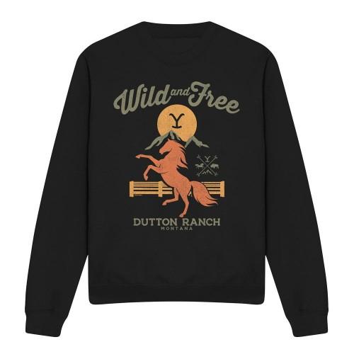 Yellowstone Unisex Adult Wild & Free Sweatshirt