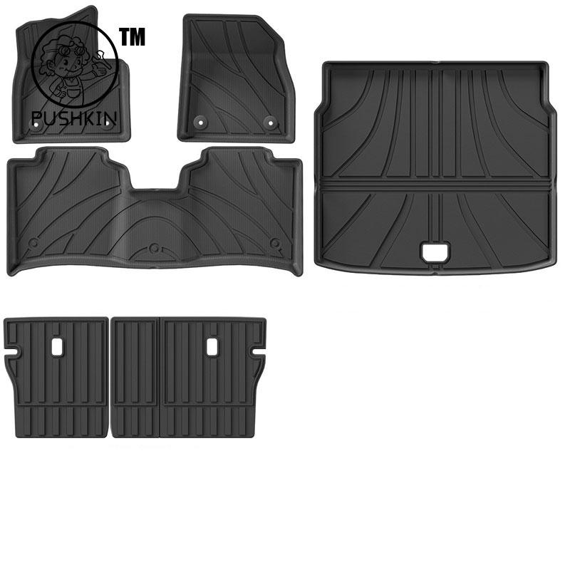 LHD Car Floor Mat For Jidu Robo-01 Ji Yue 01 2024 2025 2026 Protective TPE Rug Foot Pads Dust-proof trunk Mats Cars Accessories