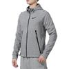 Nike Knit Sport Hooded Logo Jacket Men Outerwear Grey DD1879-010