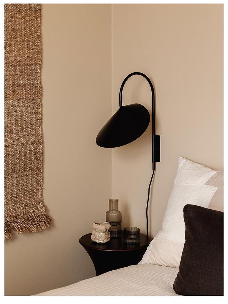 Nordic Minimalist Wall Lamp - Danish Design, Vintage Wabi-Sabi Style, Creative Rotatable Light for Bedroom, Living Room, or Study.