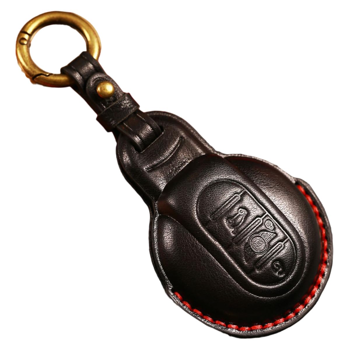 

AZUCK Чехол для ключа BMW MINI, Натуральная кожа, Чехол для ключа, Серия Mini F, F60, F56, Free Size чёрный