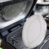 Wielorazowa osłona przeciwbryzgowa ze stali nierdzewnej do frytkownicy beztłuszczowej, do Foodi Smart Xl Pro 7-w-1 Grill wewnętrzny Ag300/Ig601/Ig651